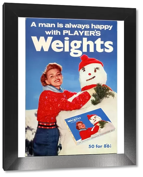 A man is always happy with Players Weights: Snowman, 1962
