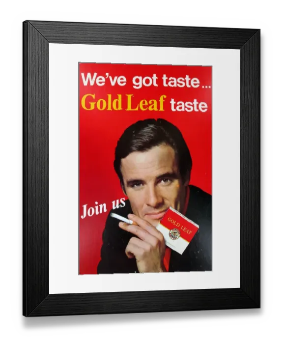 Framed Print : We ve got taste, Gold leaf taste, Join us, 1966 Framed Print : We ve got taste, Gold leaf taste, Join us, 1966