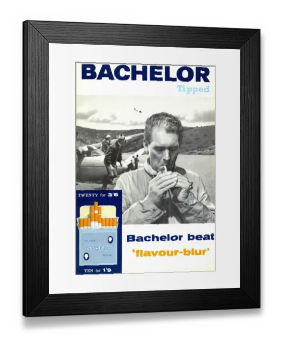 Framed Print : Players Bachelor Tipped. 1960 Framed Print : Players Bachelor Tipped. 1960