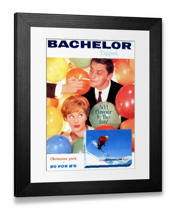 Framed Print : Players Bachelor Tipped. 1960 Framed Print : Players Bachelor Tipped. 1960