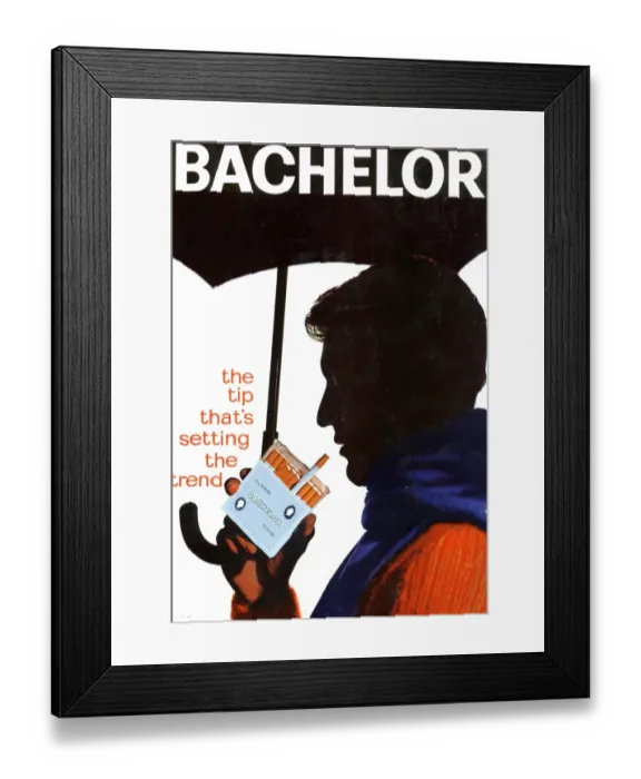 Framed Print : Bachelor the tip thats setting the trend, 1961