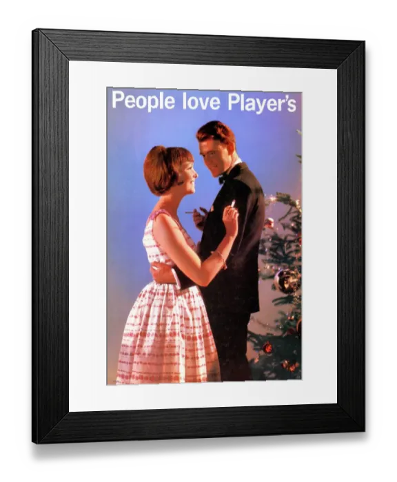 Framed Print : People love Players, 1960
