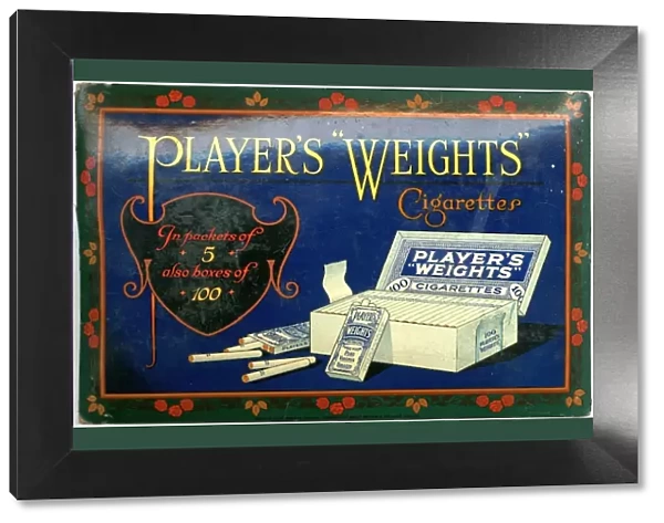 Players Weights Cigarettes: Flowered border, 1901=1939