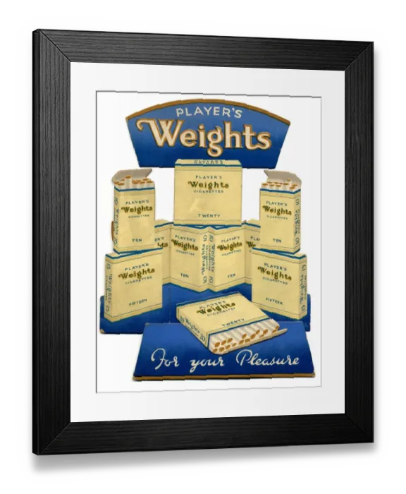 Framed Print : Weights: For your pleasure, 1901=1939