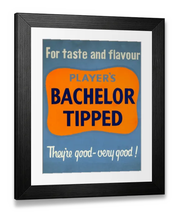 Framed Print : Bachelors Tipped: They re good - very good!, 1945=1970 Framed Print : Bachelors Tipped: They re good - very good!, 1945=1970
