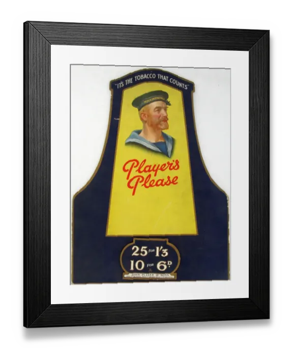 Framed Print : Navy Cut Medium Cigarettes, 1928