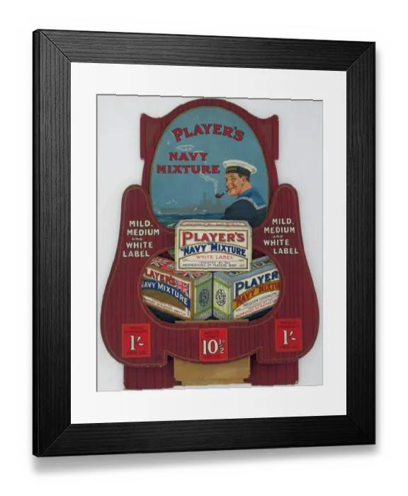 Framed Print : Navy Mixture tobacco, 1922