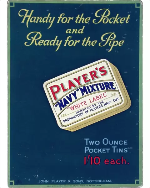 Navy Mixture White Label tobacco, 1927