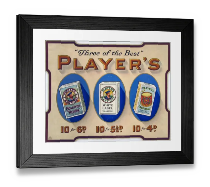 Framed Print : Navy Cut mixed brands, 1925=26