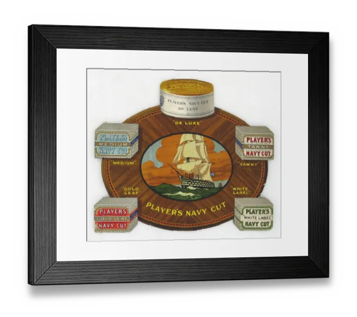 Framed Print : Navy Cut mixed brands, 1921-22 Framed Print : Navy Cut mixed brands, 1921-22