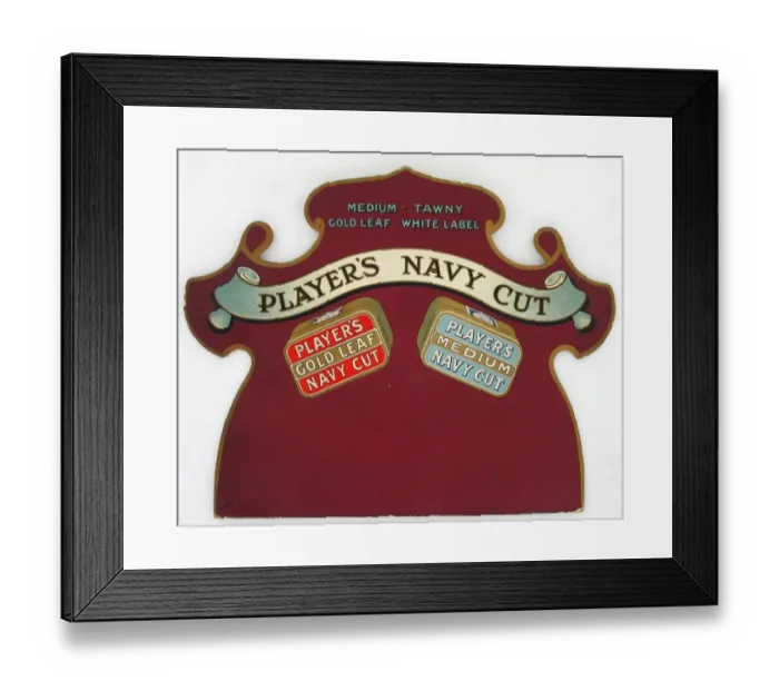 Framed Print : Navy Cut mixed brands, 1921-22 Framed Print : Navy Cut mixed brands, 1921-22