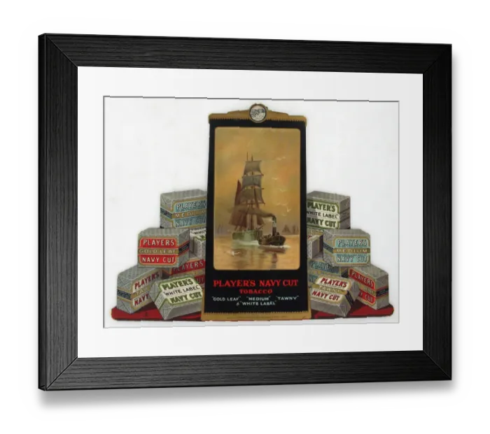 Framed Print : Navy Cut mixed brands, 1922
