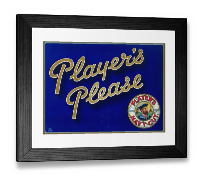 Framed Print : Players Please, 1928 Framed Print : Players Please, 1928