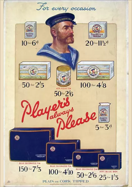 Navy Cut Medium Tobacco and Cigarettes, 1928