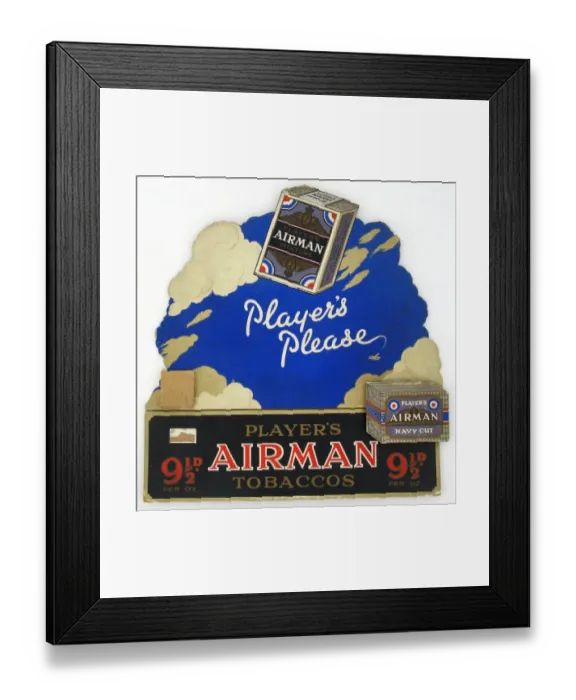 Framed Print : Airman Tobacco, 1929