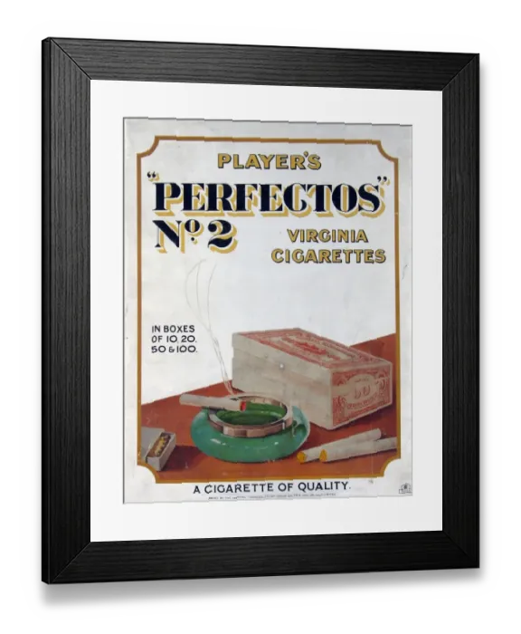 Framed Print : Perfectos No. 2 Cigarettes, 1926=27 Framed Print : Perfectos No. 2 Cigarettes, 1926=27