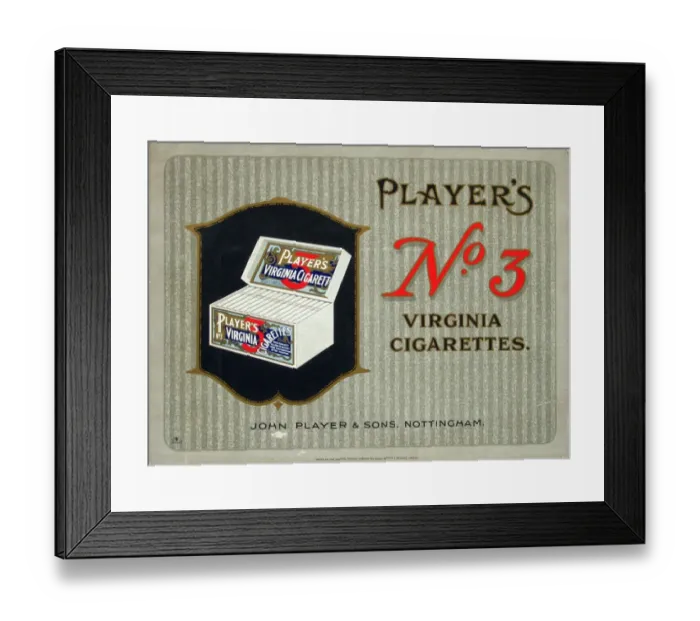Framed Print : No. 3 cigarettes, 1920=21