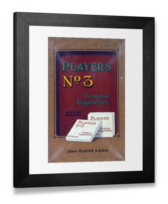 Framed Print : No. 3 cigarettes, 1923=25