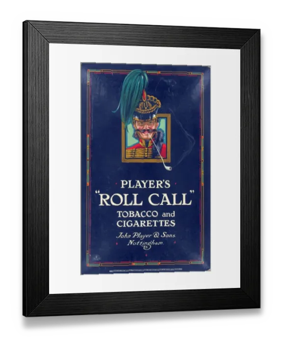 Framed Print : Players Roll Call
