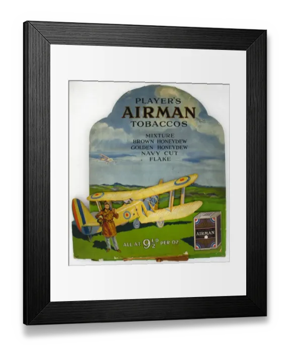 Framed Print : Airman tobaccos, 1926=28