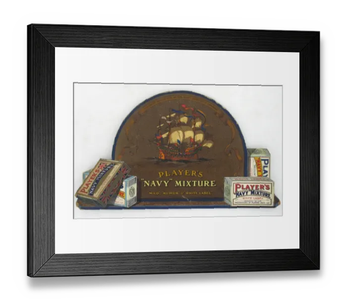 Framed Print : Navy Mixture tobacco, 1927