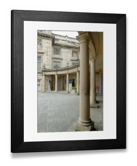 Framed Print : Nottingham Castle colonnade Framed Print : Nottingham Castle colonnade