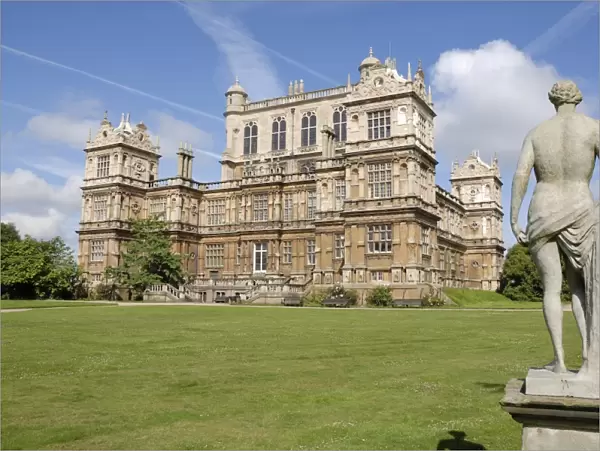 Wollaton Hall with statue