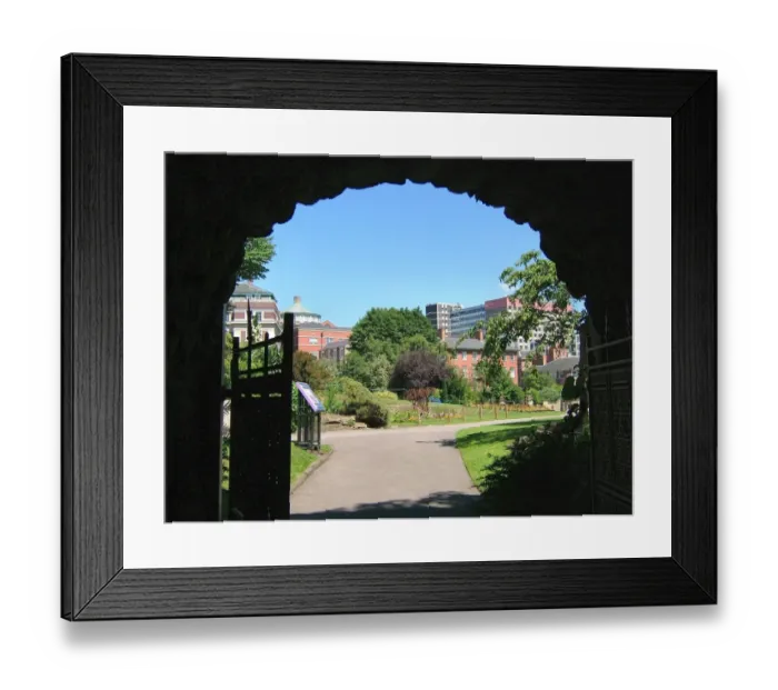 Framed Print : Nottingham Castle grounds in summer Framed Print : Nottingham Castle grounds in summer