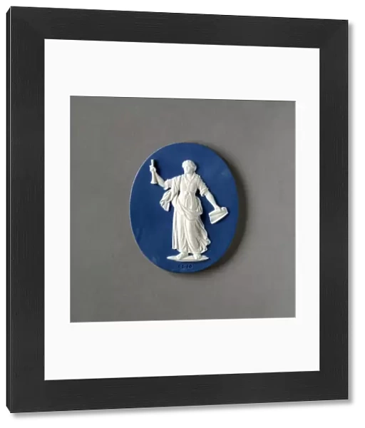 medallion Clio, made by Wedgwood and Bentley * Josiah Wedgwood (and Sons) Ltd. 1777-1780