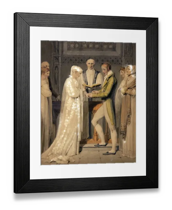 Framed Print : Marriage, by Richard Westall Framed Print : Marriage, by Richard Westall