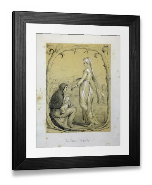 Framed Print : The Tear of Charity by Jessie Macleod, 1850