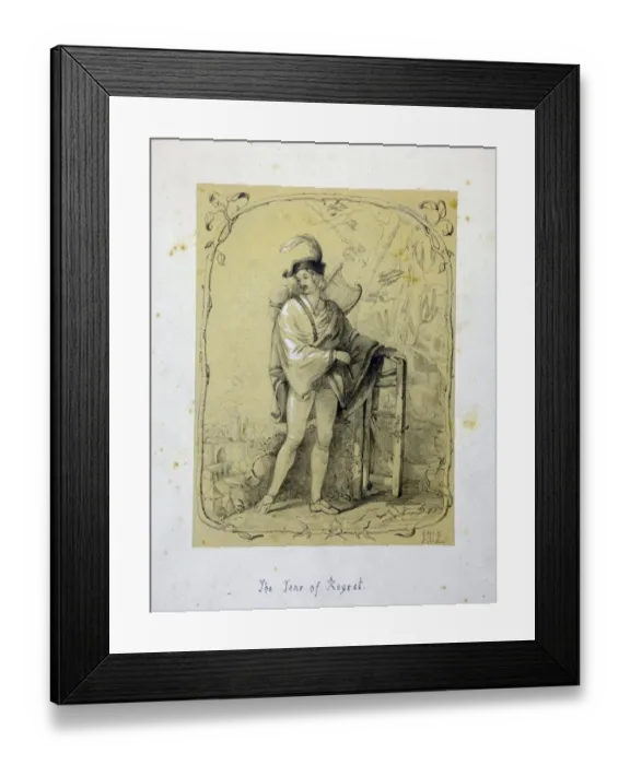 Framed Print : The Tear of Regret by Jessie Macleod, 1850 Framed Print : The Tear of Regret by Jessie Macleod, 1850