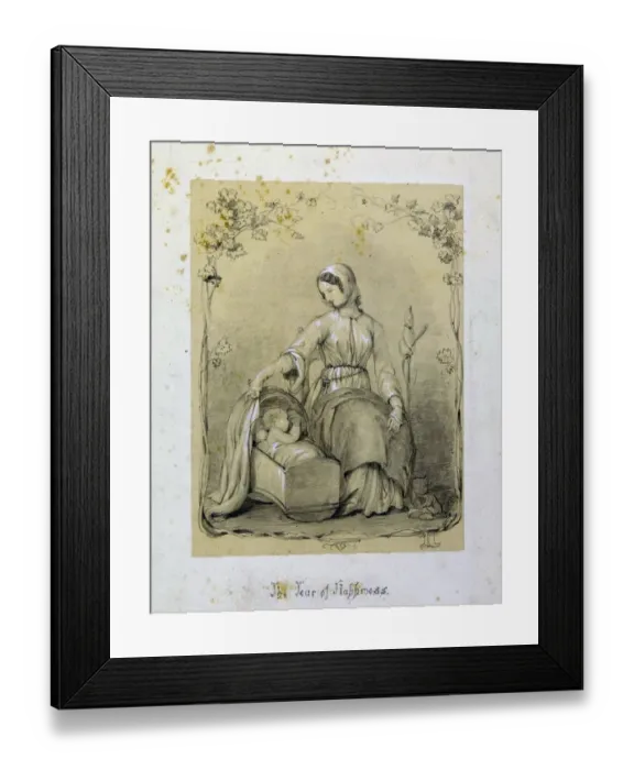 Framed Print : The Tear of Happiness, Illustrations for Tears by Mary Elizabeth by Jessie Macleod, 1850 Framed Print : The Tear of Happiness, Illustrations for Tears by Mary Elizabeth by Jessie Macleod, 1850