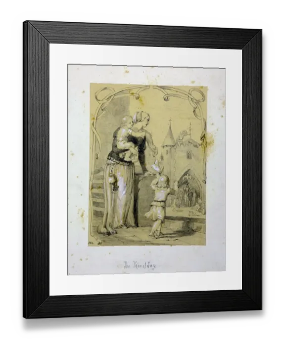 Framed Print : The Tear of Joy aka Illustrations for Tears by Mary Elizabeth by Jessie Macleod, 1850 Framed Print : The Tear of Joy aka Illustrations for Tears by Mary Elizabeth by Jessie Macleod, 1850