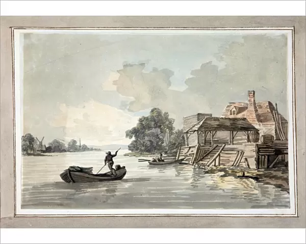 River Scene, by E. W. Burney