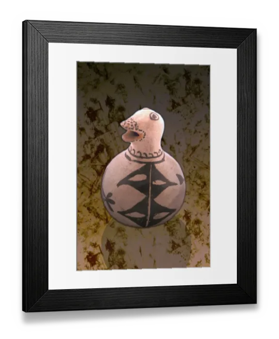 Framed Print : figurine, Pueblo Indian, 1850-1900 Framed Print : figurine, Pueblo Indian, 1850-1900