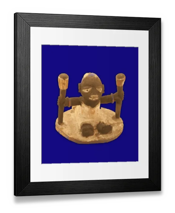 Framed Print : ifa cup and cover, Nigerian, 188-1878 Framed Print : ifa cup and cover, Nigerian, 188-1878