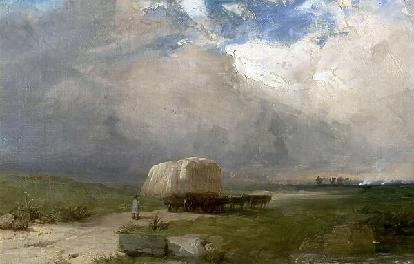The Carriers Wagon. Artist: Dawson, Henry - Title