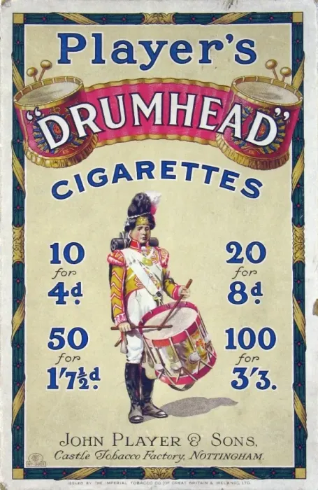 Framed Print : Drumhead Cigarettes, 1923