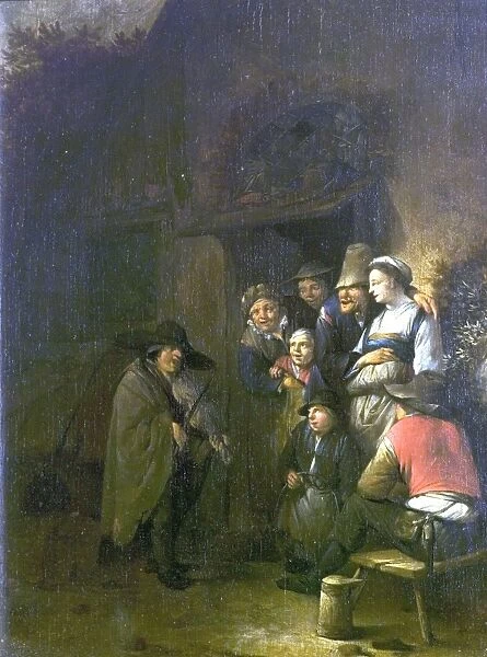 The Dwarf Fiddler. Artist: Bega, Cornelis Pietersz - Title