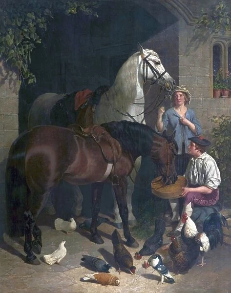 Feeding the Horses (Horses, Figures and Poultry)