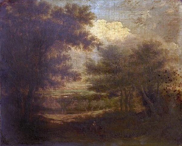 Landscape, Trees and Cottages