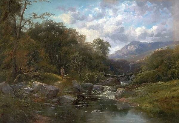 A Mountain Stream. Artist: Roe, Clarance - Title