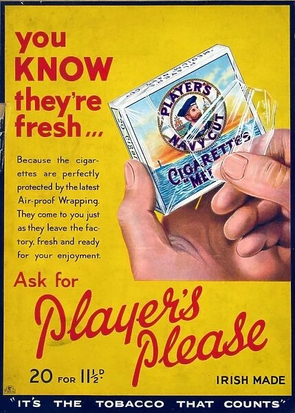 Navy Cut Medium Cigarettes, 1935
