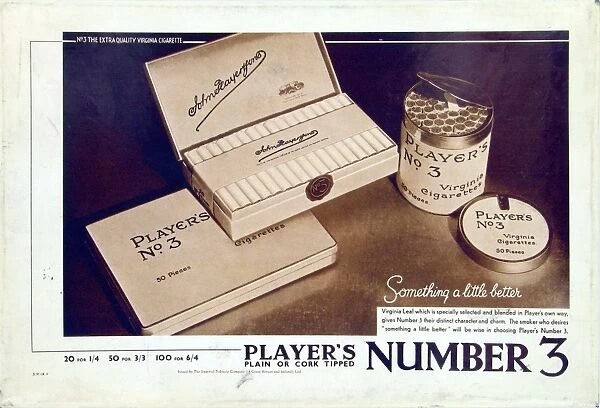 No. 3 cigarettes, 1928