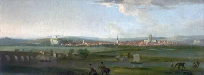 Framed Print : Nottinghamshire from the South - George Lambert (style of) Framed Print : Nottinghamshire from the South - George Lambert (style of)