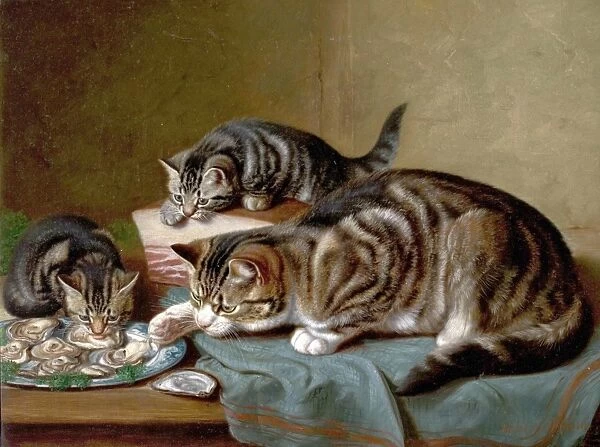 An Oyster Supper. Artist: Couldery, Horatio Henri - Title