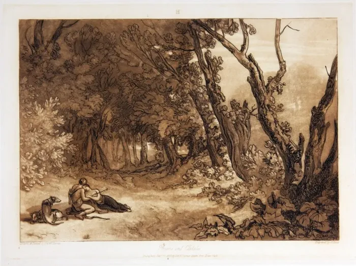 Framed Print : Procris and Cephalus from Liber Studiorum, by J. M. W. Turner, 1812 Framed Print : Procris and Cephalus from Liber Studiorum, by J. M. W. Turner, 1812