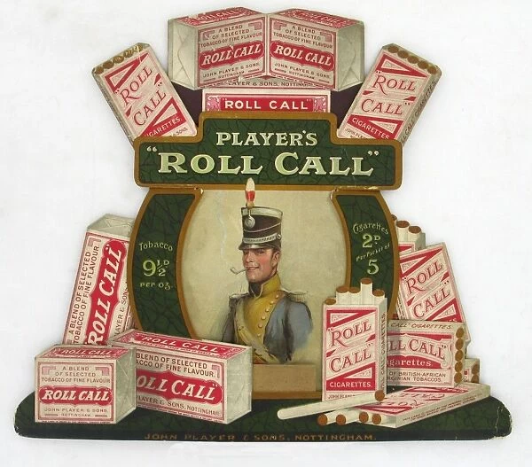 Roll Call tobacco and cigarettes, 1922