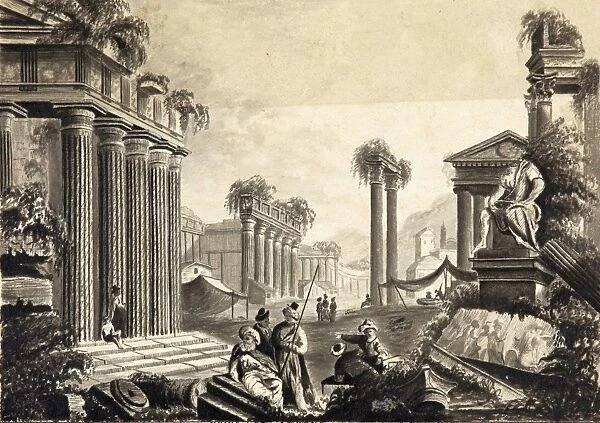 Ruins of Athens, by R.H. 9.1841